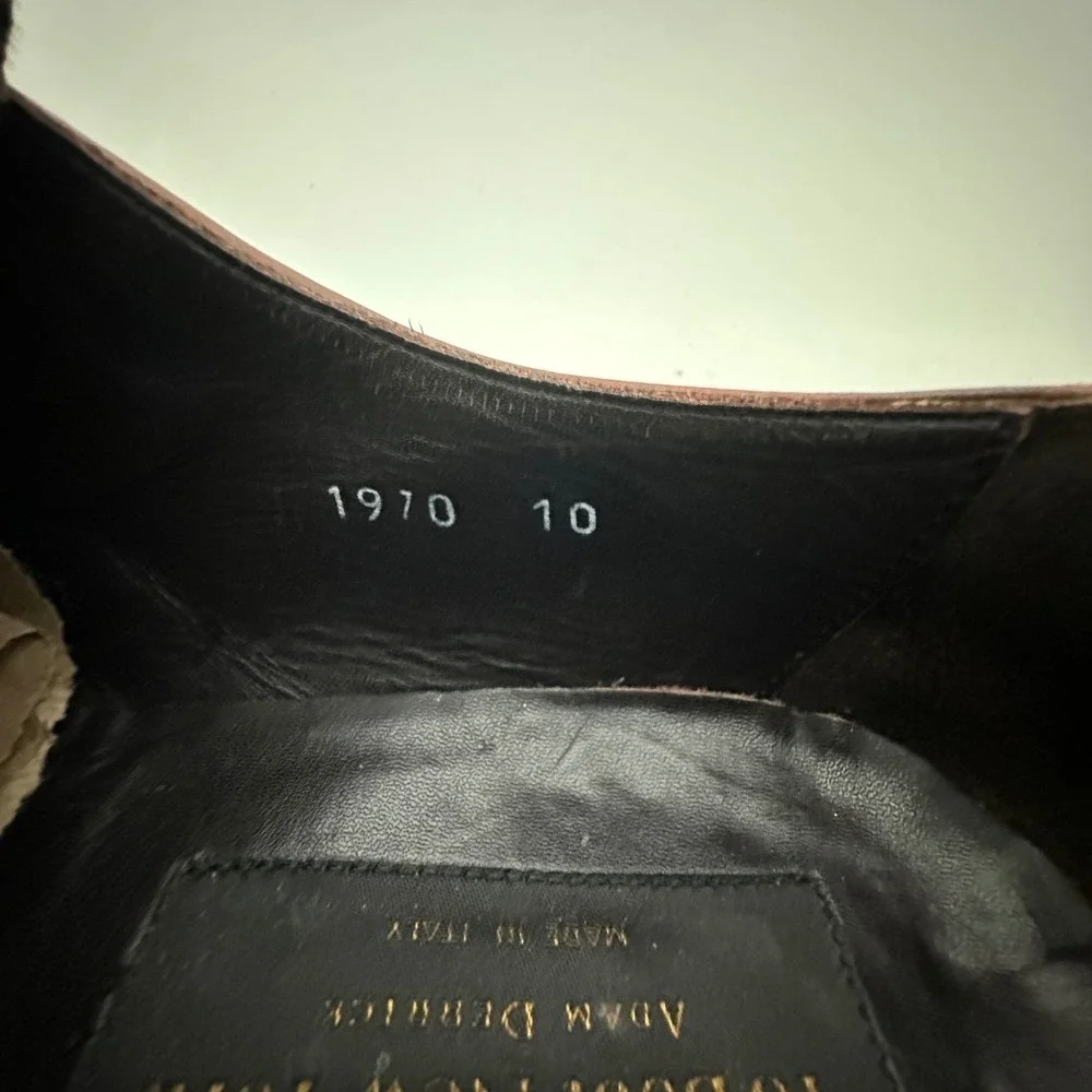 To Boot NY Adam Derrick Mens Shoes 10 Brown Leather Single Monk Strap Classic